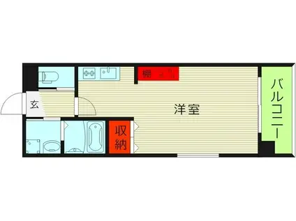 KAUNIS都島(ワンルーム/2階)の間取り写真