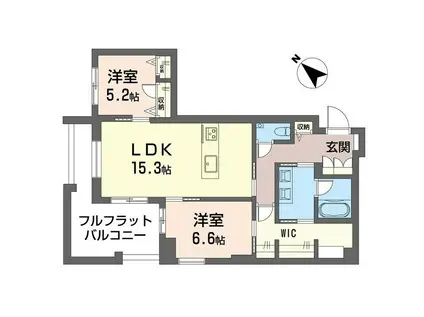 コンフォーザ(2LDK/1階)の間取り写真