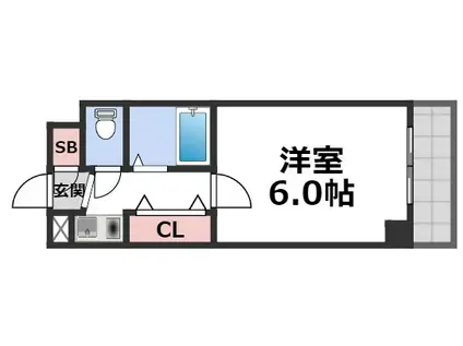 メゾンイシケン(1K/5階)の間取り写真