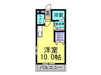 シャトレー福田地(1K/1階)の間取り写真