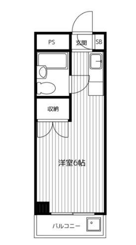 グレイス田代(ワンルーム/3階)の間取り写真