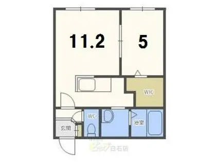 GRANDPA AVIA(1LDK/2階)の間取り写真