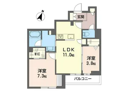 リラフォート K(2LDK/3階)の間取り写真