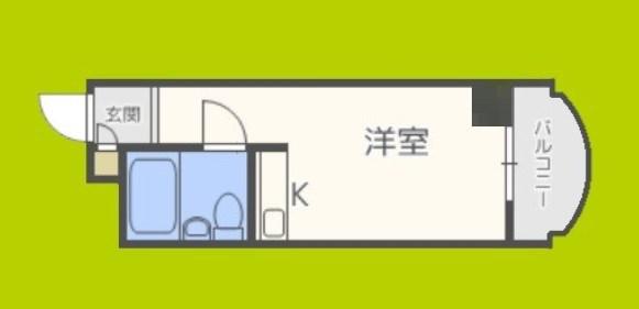 朝日プラザ緑橋II(ワンルーム/2階)の間取り写真