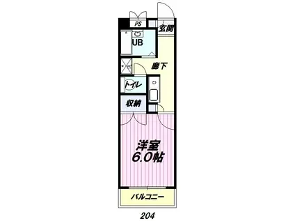 MAISON9 KAMIKITAZAWA(1K/2階)の間取り写真
