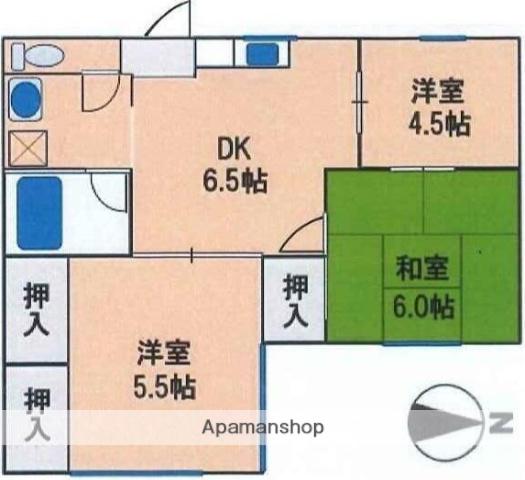 メゾンBON(3DK/1階)の間取り写真