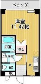シティーアイランド(ワンルーム/4階)の間取り写真