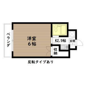 エトワール宇都宮第3(1K/1階)の間取り写真