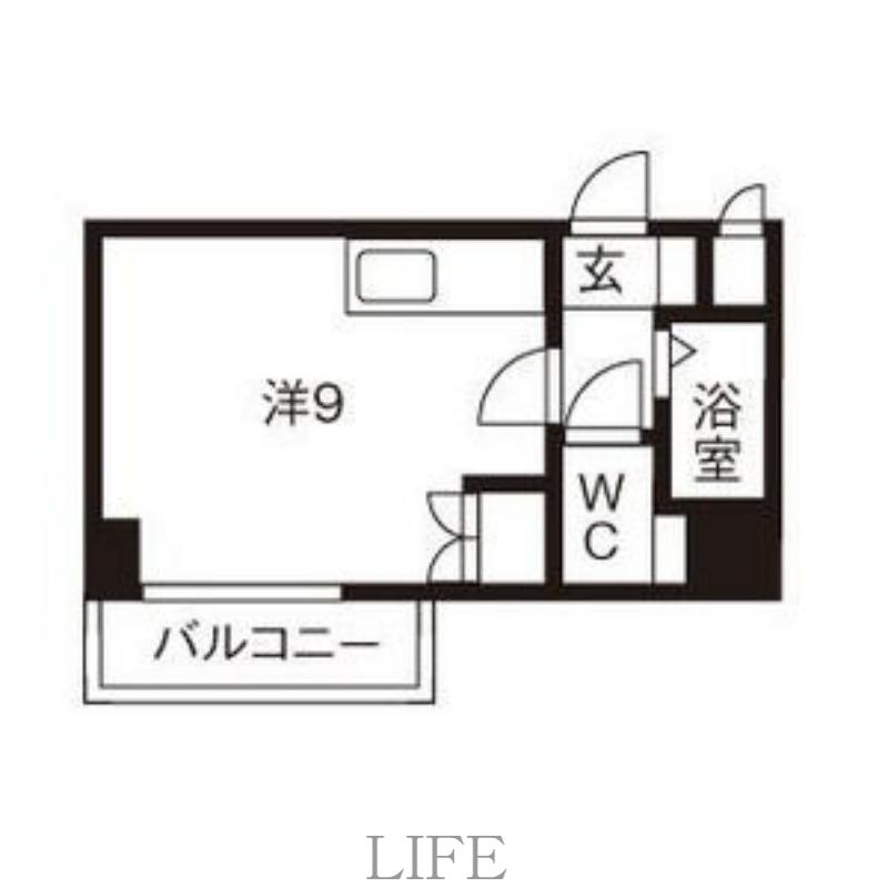 ヌーベルアーバンシティ(ワンルーム/8階)の間取り写真