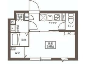 プラティーク代々木 PRATIQUE YOYOGI(1K/3階)の間取り写真