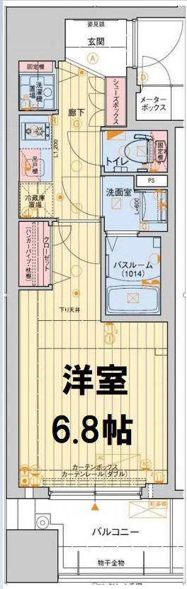 レオンコンフォート堀江公園(1K/9階)の間取り写真