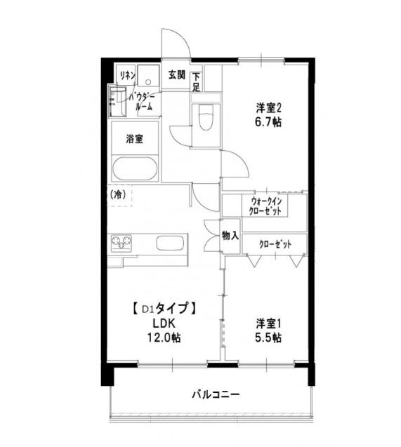 桜テラス(2LDK/3階)の間取り写真