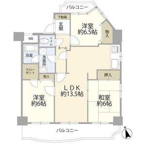 エスポア刈谷(3LDK/5階)の間取り写真