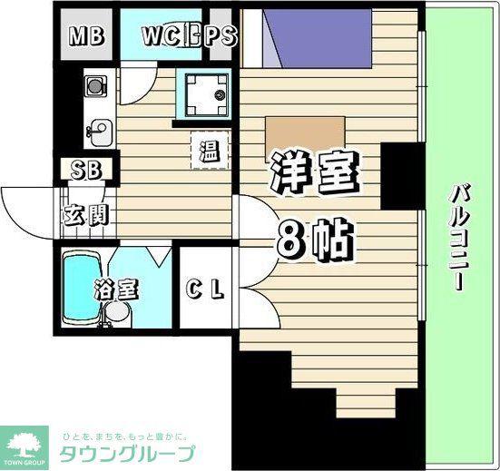 アーバンポイント川名本町(1K/1階)の間取り写真