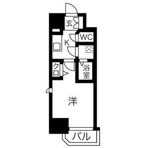 エスリード西九条レジデンス(1K/10階)の間取り写真