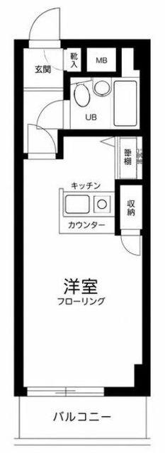 プレール池上(ワンルーム/3階)の間取り写真