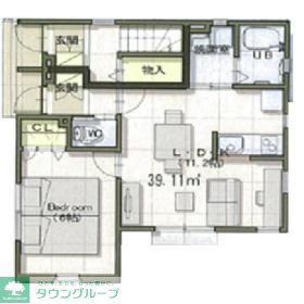 クレセール神之木台(1LDK/1階)の間取り写真