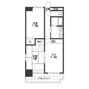 SKY WAY 2001(2LDK/2階)の間取り写真