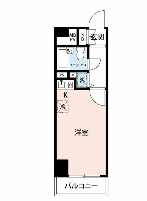 マイナビSTAYパレス浅草橋(ワンルーム/8階)の間取り写真