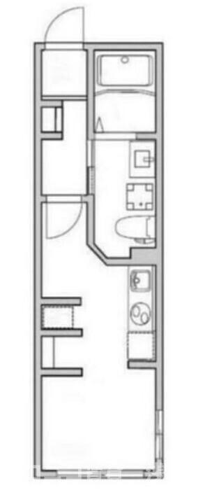 MERCU RESIDENCE ASAKUSA(ワンルーム/2階)の間取り写真