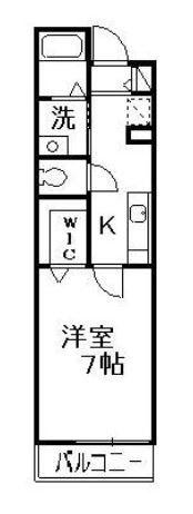 メゾンドエスト(1K/1階)の間取り写真