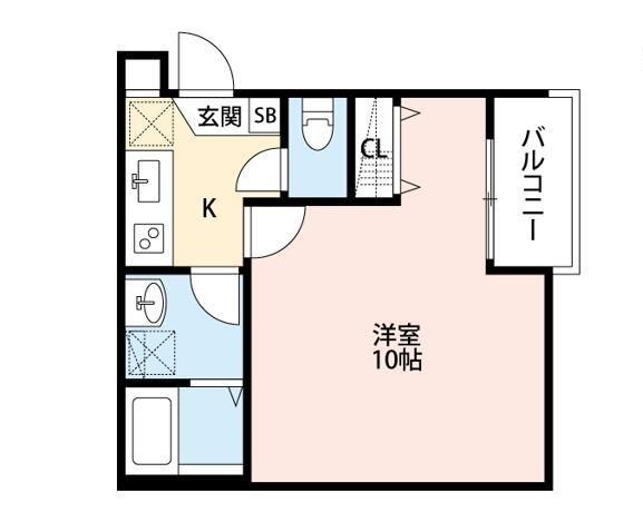 メゾンみなみ(1K/1階)の間取り写真