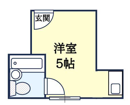 UPPER HOUSE 上石神井(ワンルーム/1階)の間取り写真