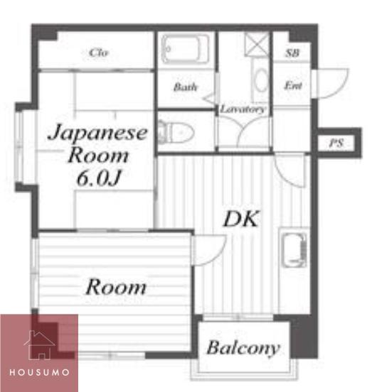 エクシードプラザ豊中(2DK/3階)の間取り写真