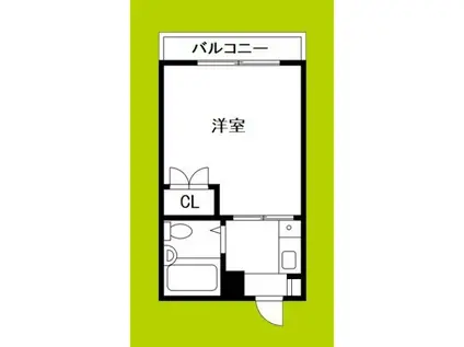 塚本ビル(1K/1階)の間取り写真