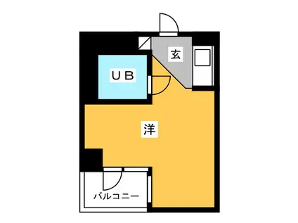 クラッシー久米川(ワンルーム/6階)の間取り写真