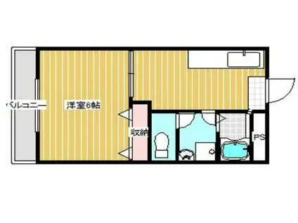 プレアール西神戸II(1DK/1階)の間取り写真