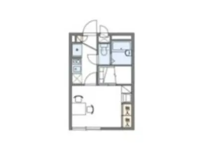 レオパレスタウンコート上ノ丸(1K/2階)の間取り写真