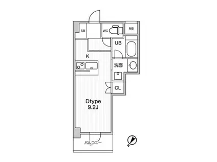 ジェイエムエフレジデンス町田(ワンルーム/6階)の間取り写真