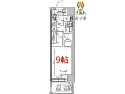 ルフレプレミアム横浜ノース(1K/5階)の間取り写真