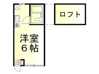 長瀬アイランドアパート(ワンルーム/2階)の間取り写真