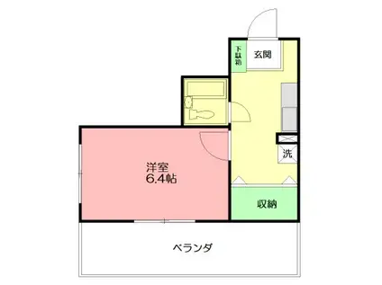 後藤ビル(1K/5階)の間取り写真