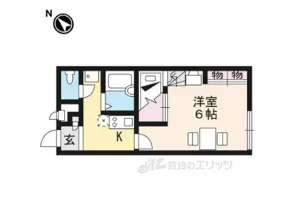 レオパレスCLAP(1K/1階)の間取り写真