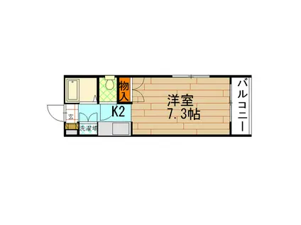 M&Fビル(1K/7階)の間取り写真