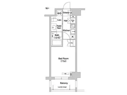 コンフォリア下北沢(1K/5階)の間取り写真