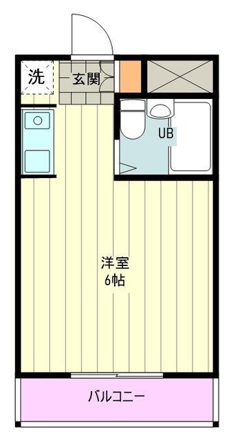 ドルチェ西八王子(1K/4階)の間取り写真
