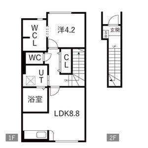 J.BREATH(1LDK/2階)の間取り写真