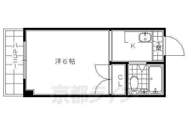 ファーマシー21(1K/6階)の間取り写真