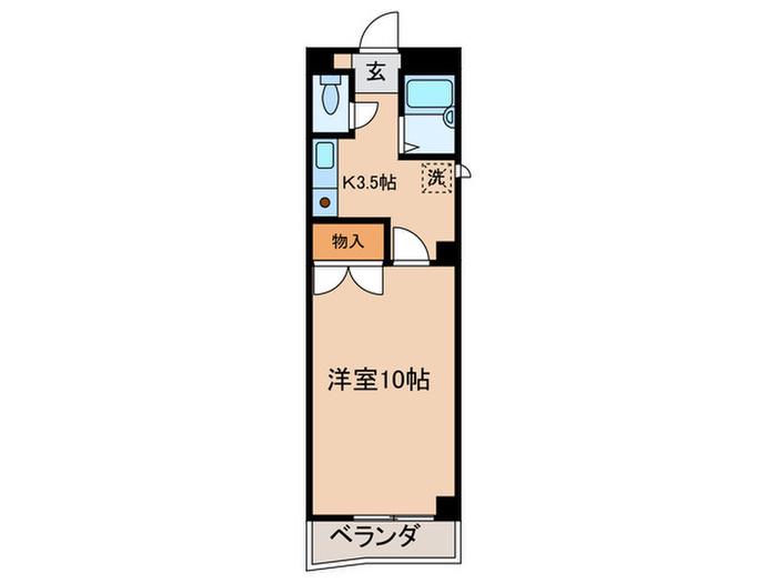 SRKビル(1K/4階)の間取り写真