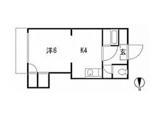 パル翠町(ワンルーム/3階)の間取り写真