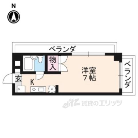 MIBUL30(1K/5階)の間取り写真