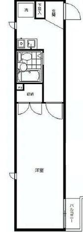 ジェミニ大森本町(ワンルーム/2階)の間取り写真