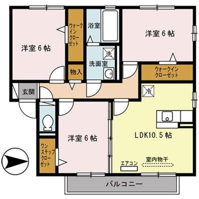 エスペランサ(3LDK/2階)の間取り写真