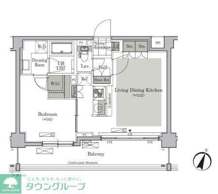 パークキューブ西ヶ原ステージ(1LDK/3階)の間取り写真
