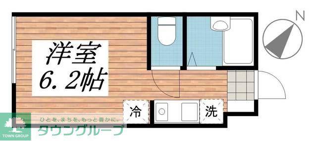 LIFE BASE NODA 1ST(ワンルーム/1階)の間取り写真