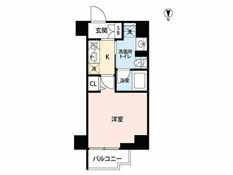 ステージファースト糀谷(1K/2階)の間取り写真
